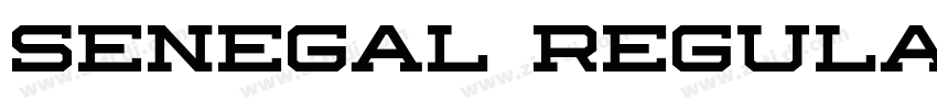 Senegal Regular字体转换